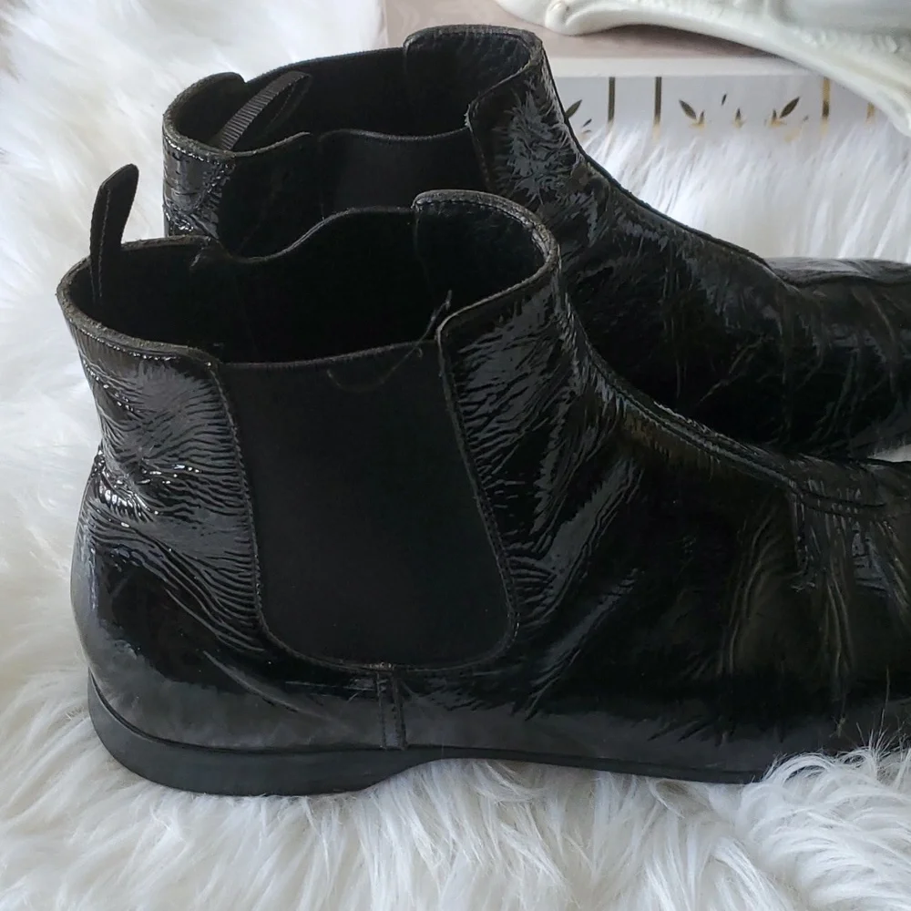 Prada patent leather slipon ankle shoes size 9 - Picture 8 of 17